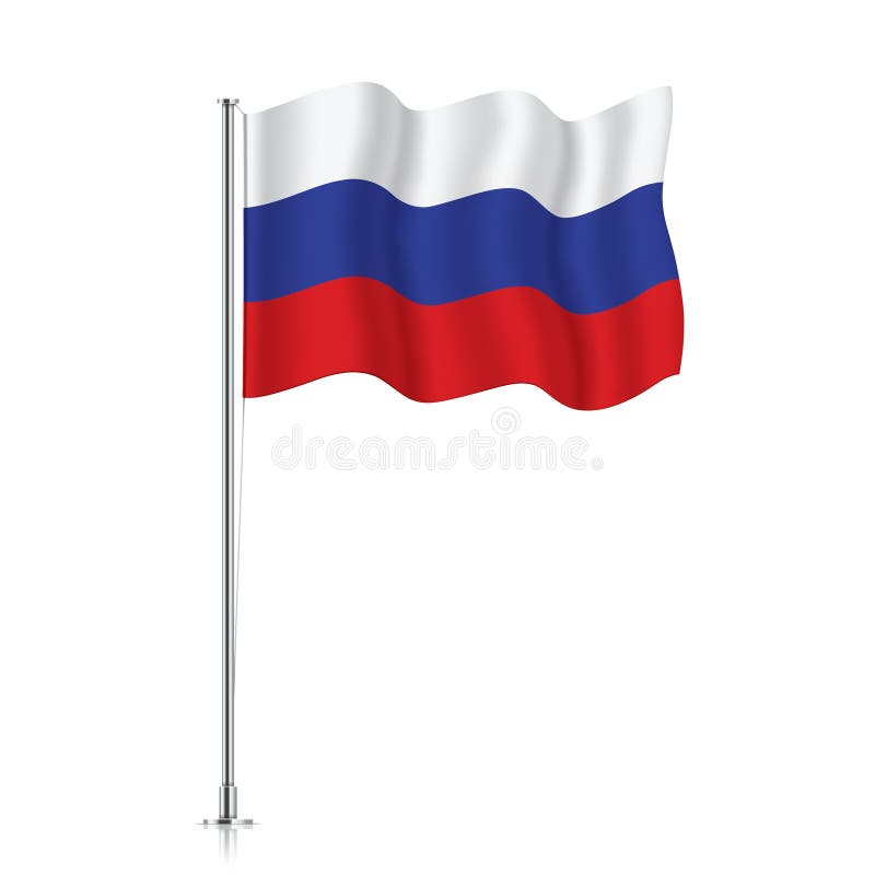 Rússia Oficialmente Federação Russa Bandeira Acenando Fundo