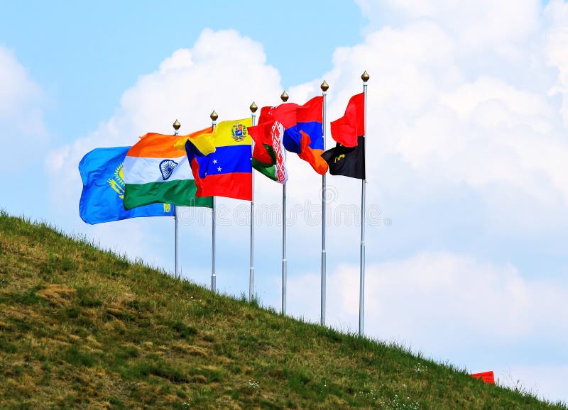 Bandeiras fotografia de stock royalty free