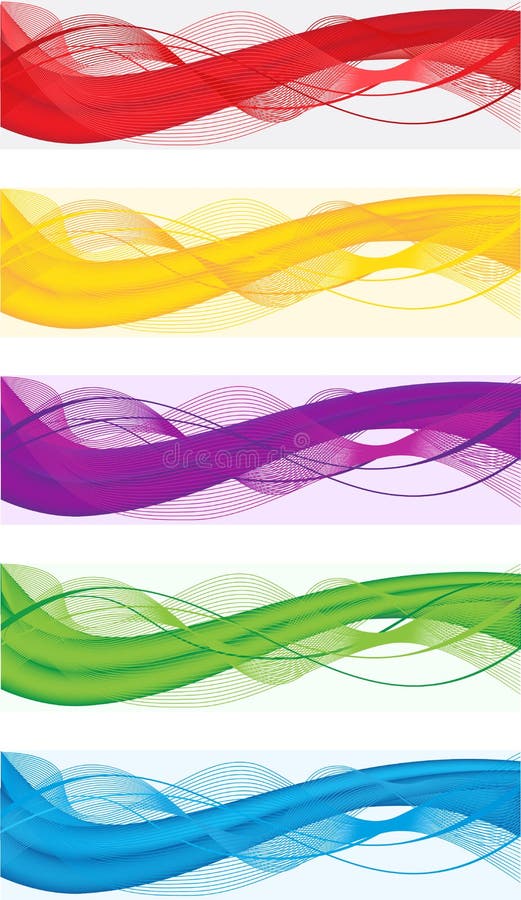 Bandeiras abstratas para o encabeçamento da Web ilustração do vetor Bandeiras abstratas para o encabeçamento da Web ilustração do vetor