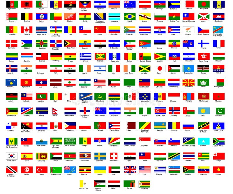 Bandeiras de Todos os Países do Mundo