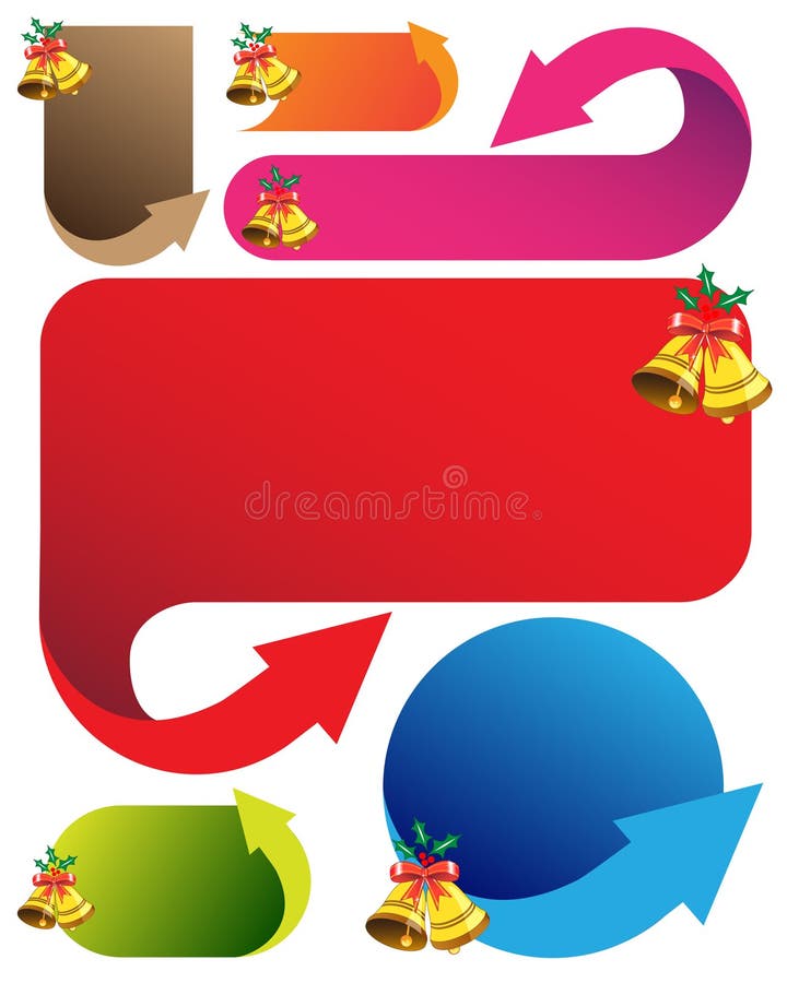 Bandeiras do Natal ilustração royalty free Bandeiras do Natal ilustração royalty free