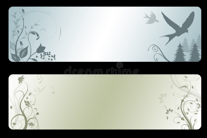 Bandeiras e cartões ilustração stock Bandeiras e cartões ilustração stock