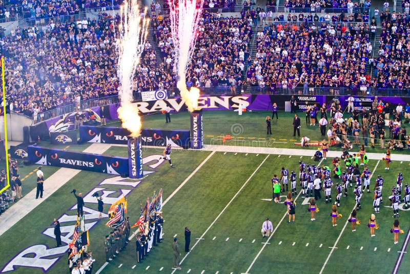 Bandeiras, flamas e fogos-de-artifício do futebol do NFL!