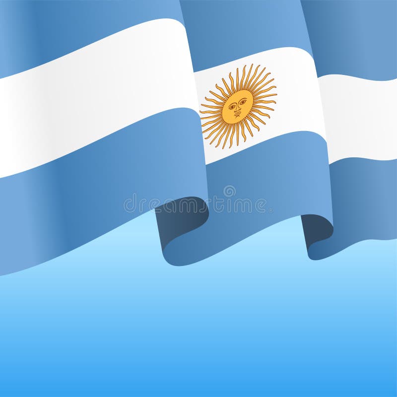 Bandera Argentina Ondeando Fondo Abstracto. IlustraciÃ³n Del Vector  Ilustración del Vector - Ilustración de forma, argentina: 158796261