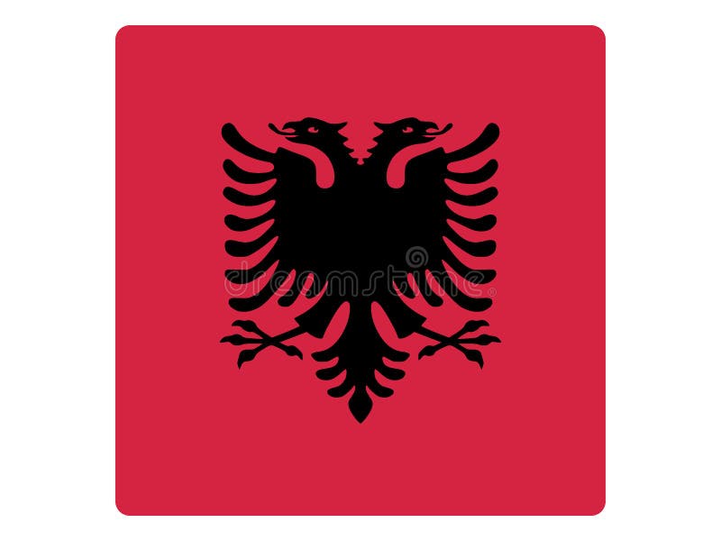 tono contenido Novelista Bandera de Albania ilustración del vector. Ilustración de indicador -  169626525