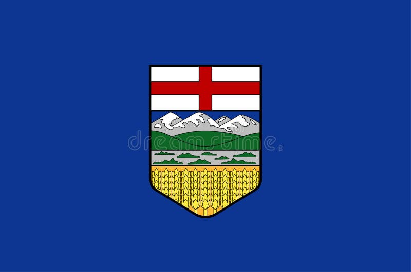 Bandera de Alberta en Canadá ilustración del vector Bandera de Alberta en Canadá ilustración del vector