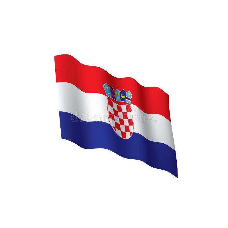 Bandera De Croacia, Ejemplo Del Vector Ilustración del Vector