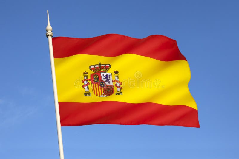Bandera de España - Europa imágenes de archivo libres de regalías Bandera de España - Europa imágenes de archivo libres de regalías