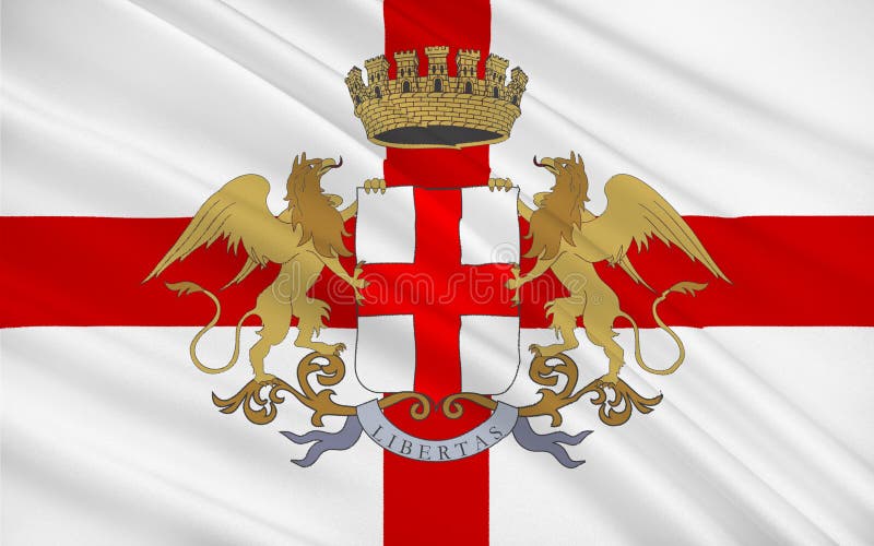 SVG, Vettoriale - Bandiera Della Ctà Di Genova E Stemma, Alia, Illustrazione Vettoriale. Image 106696651 - Foto 7