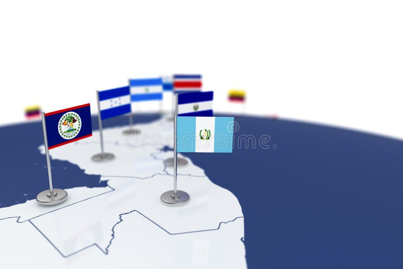 Bandera de Guatemala ilustración del vector Bandera de Guatemala ilustración del vector