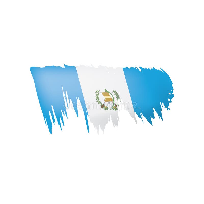 Bandera De Guatemala Ejemplo Del Vector En Un Fondo Blanco Ilustracion Del Vector Ilustracion De Viejo Grungy