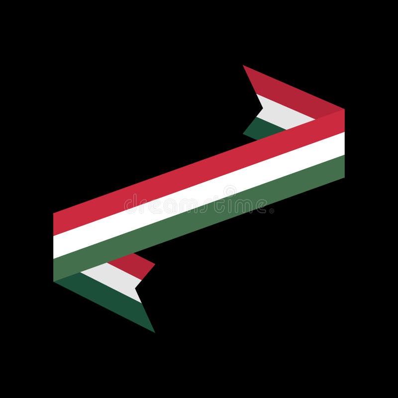 Bandera de Hungría Bandera húngara de la cinta Símbolo de estado libre illustration Bandera de Hungría Bandera húngara de la cinta Símbolo de estado libre illustration