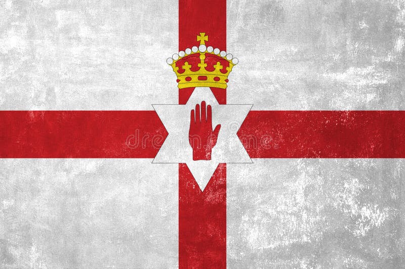 Bandera de Irlanda del Norte imagen de archivo libre de regalías Bandera de Irlanda del Norte imagen de archivo libre de regalías