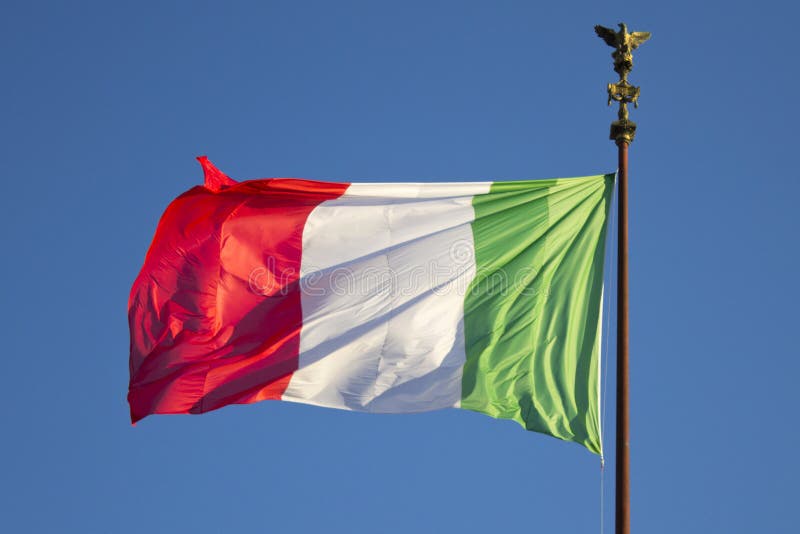 Bandera de Italia foto de archivo Bandera de Italia foto de archivo