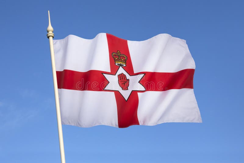 Bandera de la bandera de Irlanda del Norte - de Ulster fotografía de archivo libre de regalías Bandera de la bandera de Irlanda del Norte - de Ulster fotografía de archivo libre de regalías