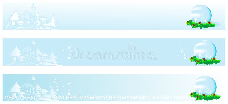 Bandera de la Navidad y del Año Nuevo stock de ilustración Bandera de la Navidad y del Año Nuevo stock de ilustración
