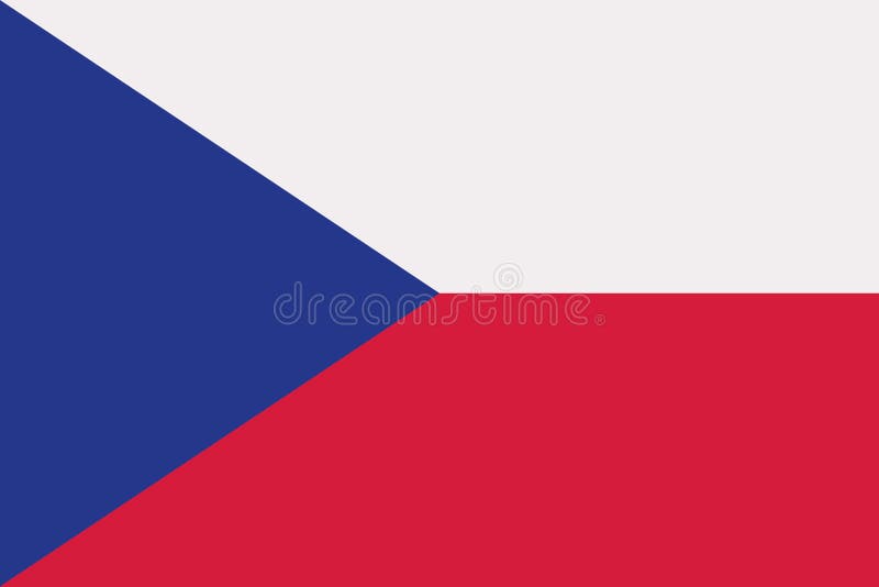 Bandera de la República Checa libre illustration Bandera de la República Checa libre illustration