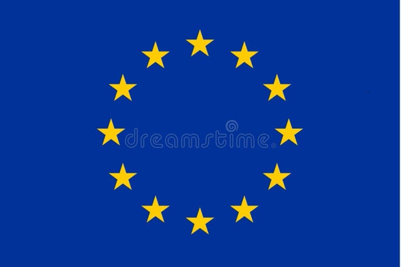Bandera de la bandera de unión europea exacta ilustración del vector Bandera de la bandera de unión europea exacta ilustración del vector