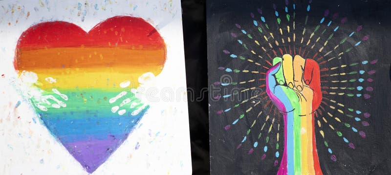 Bandera De Lgbt Pancarta Lgbtq Afiche Lesbiana Gay Bisexual Etc Símbolo De  Acuarela Fondo De Pantalla De Fondo De Pantalla De Amor Foto de archivo -  Imagen de cartel, concepto: 228452198