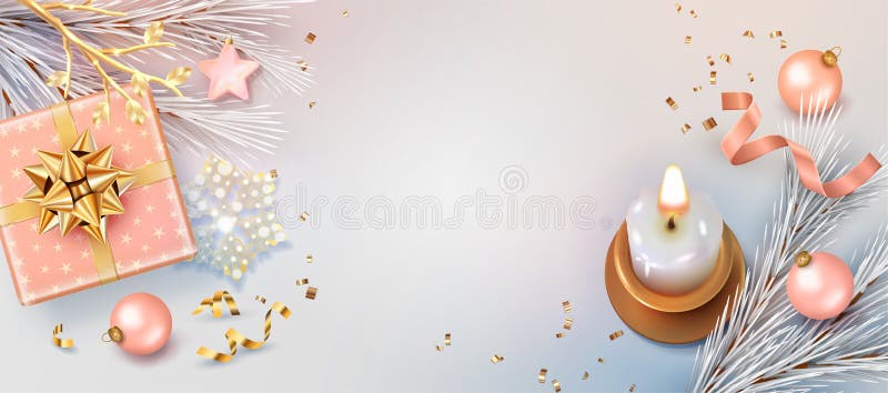 Bandera de Navidad y Año Nuevo libre illustration