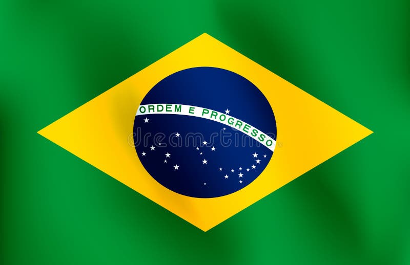 Bandera del Brasil - ejemplo del vector stock de ilustración Bandera del Brasil - ejemplo del vector stock de ilustración