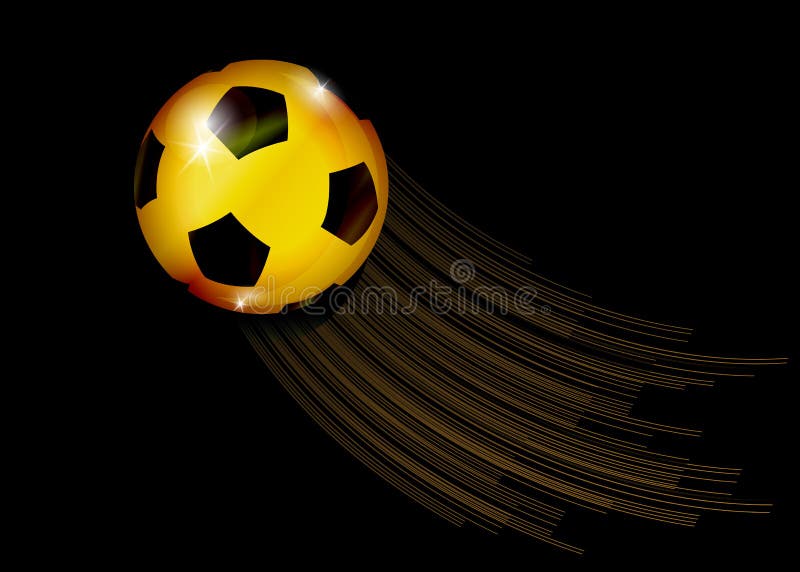 Bandera del campeonato del fútbol Vector el ejemplo del balón de fútbol de oro abstracto para su diseño ilustración del vector Bandera del campeonato del fútbol Vector el ejemplo del balón de fútbol de oro abstracto para su diseño ilustración del vector