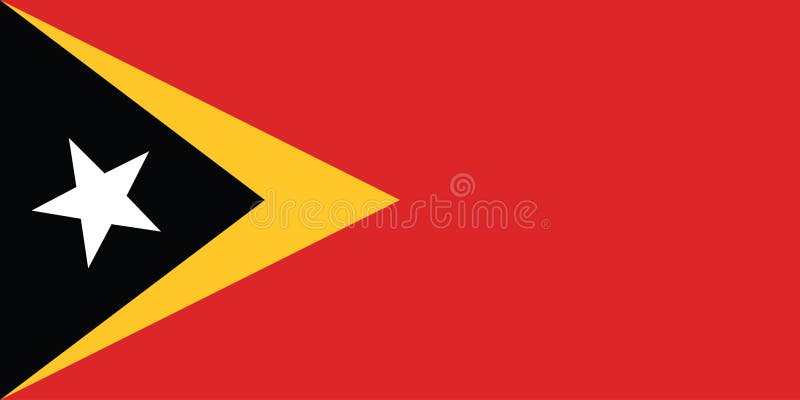 Bandera del ejemplo del vector de Timor Oriental stock de ilustración Bandera del ejemplo del vector de Timor Oriental stock de ilustración