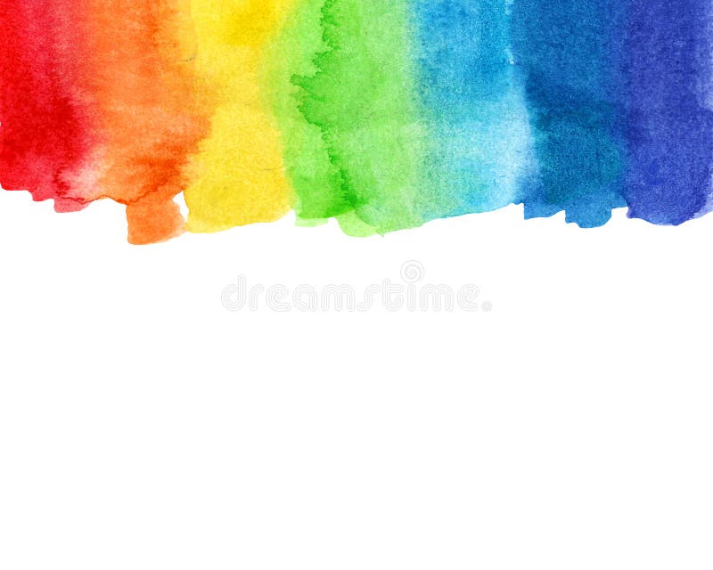 Bandera del orgullo gay de color de agua arriba Ilustración de trama con espacio de copia Plantilla de diseño para banner, follet