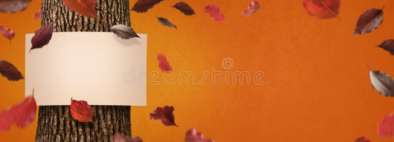 Bandera del otoño fotografía de archivo libre de regalías Bandera del otoño fotografía de archivo libre de regalías