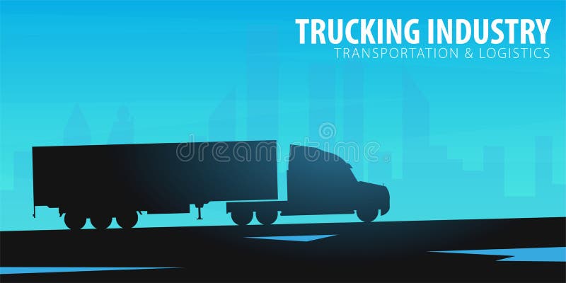 Bandera del transporte por camión, logístico y entrega Semi carro Ilustración del vector ilustración del vector Bandera del transporte por camión, logístico y entrega Semi carro Ilustración del vector ilustración del vector