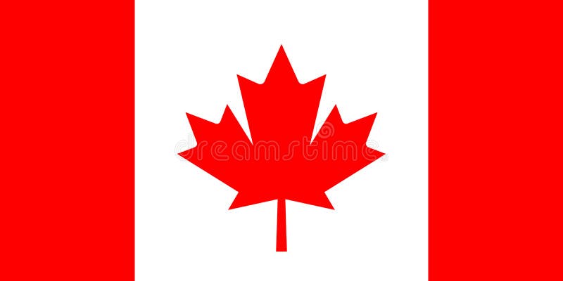 Bandera del vector de Canadá
