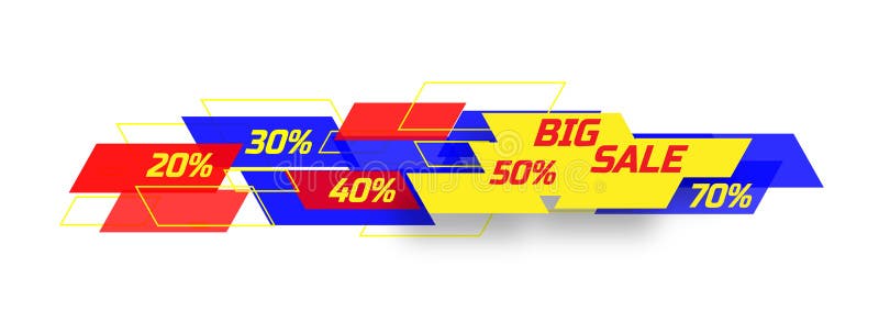 Bandera grande de la venta libre illustration Bandera grande de la venta libre illustration