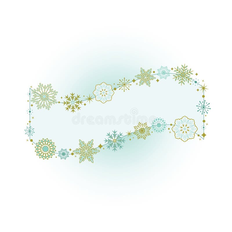 Bandera hermosa del copo de nieve libre illustration Bandera hermosa del copo de nieve libre illustration