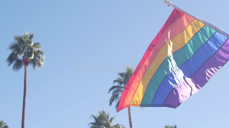 Bandera lgbtq arcoiris. igualdad de derechos minorías sexuales diversidad de género orgullo gay