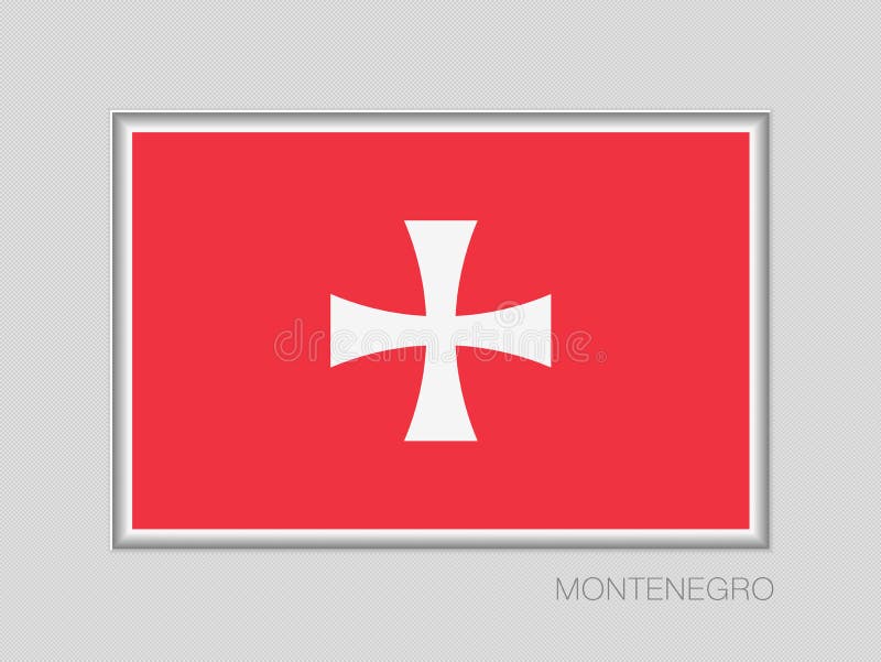 Bandera montenegrina histórica Relación de aspecto nacional 2 a 3 de la bandera