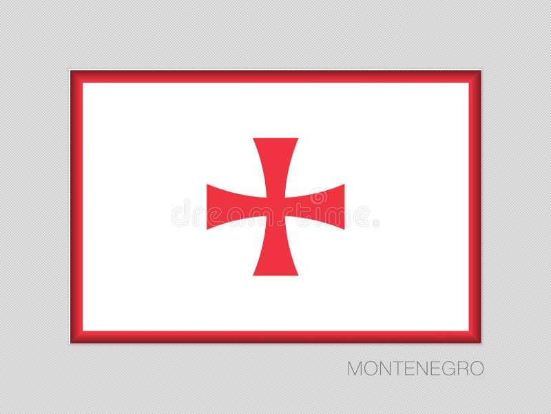 Bandera montenegrina histórica Relación de aspecto nacional 2 a 3 de la bandera
