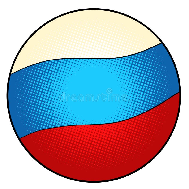 Bandera nacional de Rusia ilustración del vector. Ilustración de concepto -  200236734