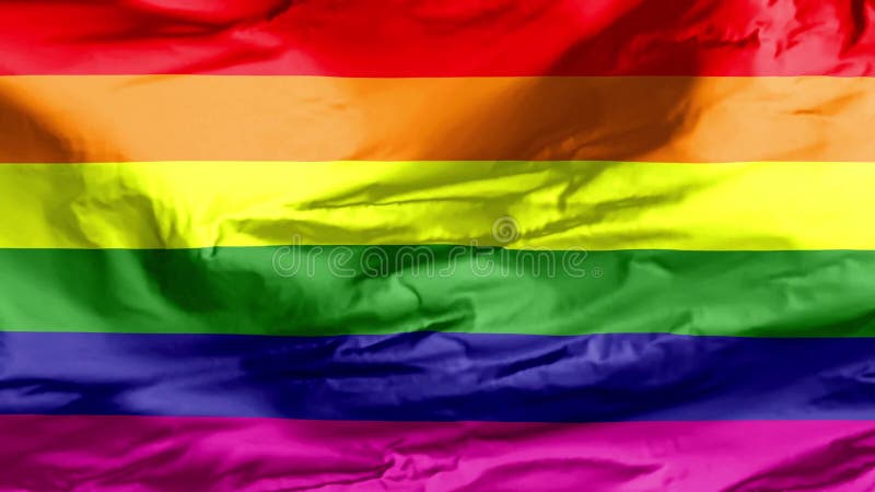 Bandera ondeando el orgullo gay LGBT