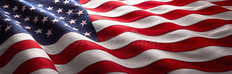 Bandera ondulada estadounidense