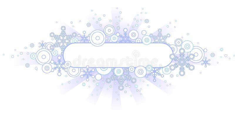 Bandera retra del invierno stock de ilustración Bandera retra del invierno stock de ilustración