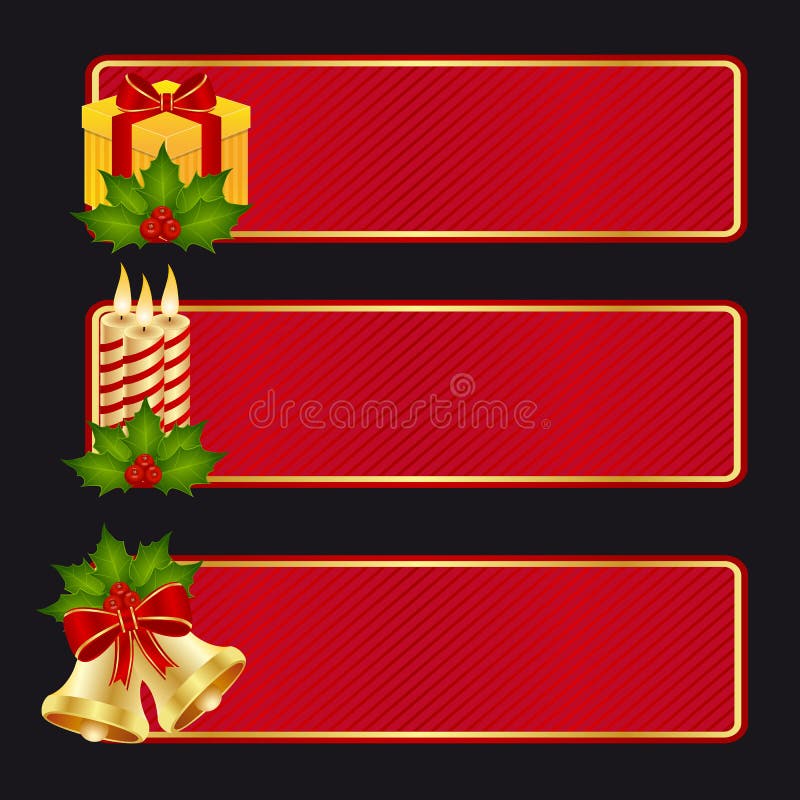 Banderas de la Navidad libre illustration Banderas de la Navidad libre illustration