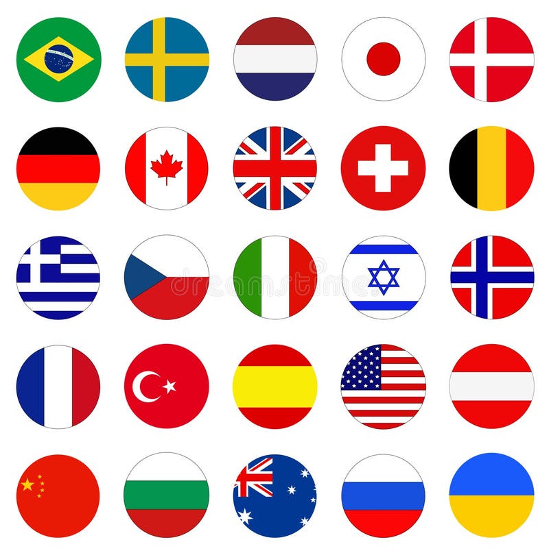 Banderas Del Mundo - Banderas De País Del Mundo Ilustración del Vector -  Ilustración de austeridad, australia: 108684446