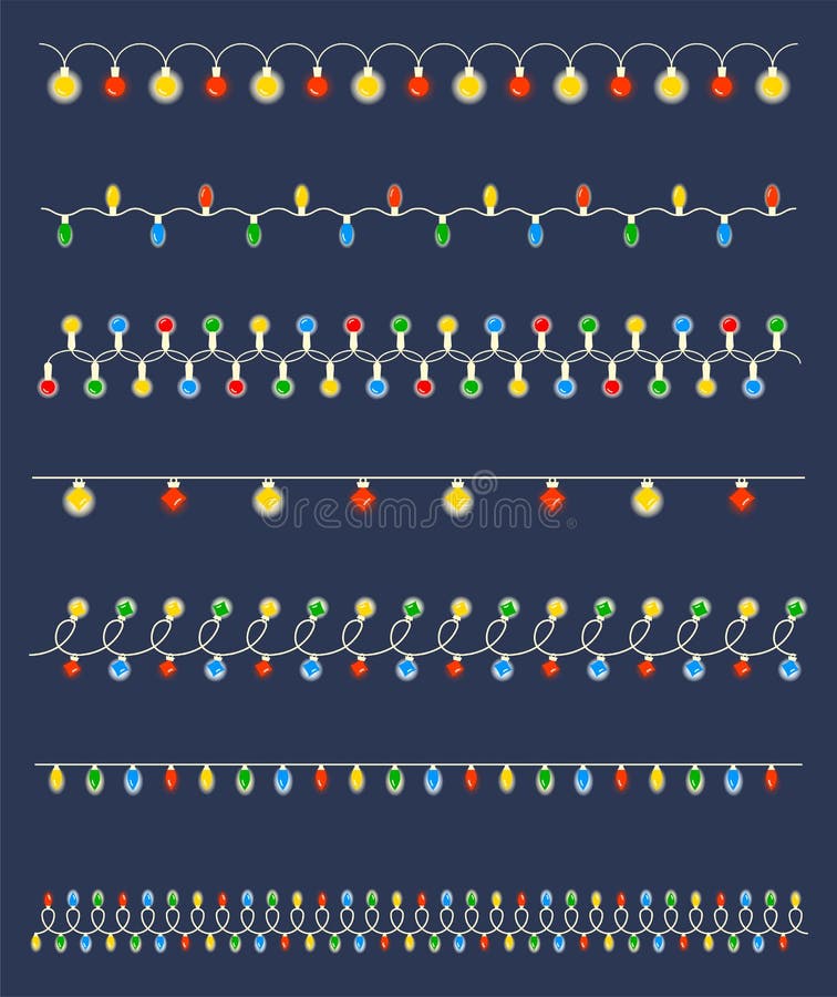 Banderas, empavesado y guirnaldas de la Navidad en un estilo plano en un fondo blanco libre illustration Banderas, empavesado y guirnaldas de la Navidad en un estilo plano en un fondo blanco libre illustration
