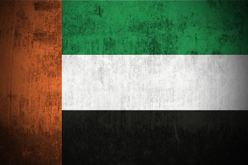 Bandery emiratów arabskich grunge united