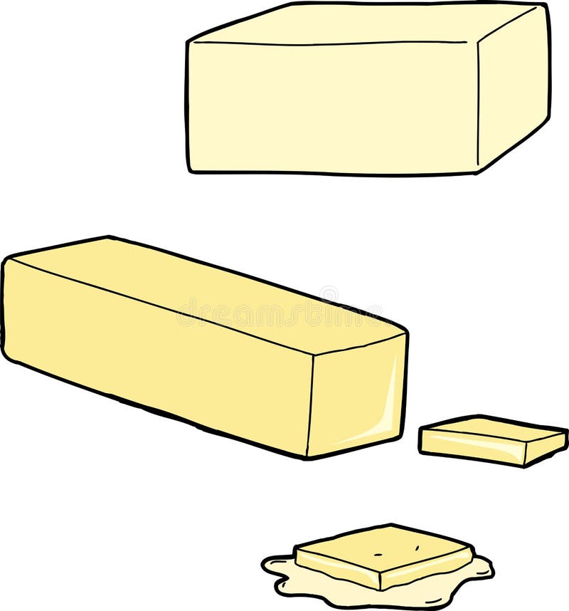 Bandes dessinées de beurre illustration stock Bandes dessinées de beurre illustration stock