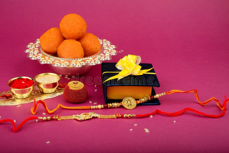 Bandhan Raksha of Rakhi, een Indisch Festival stock afbeelding Bandhan Raksha of Rakhi, een Indisch Festival stock afbeelding