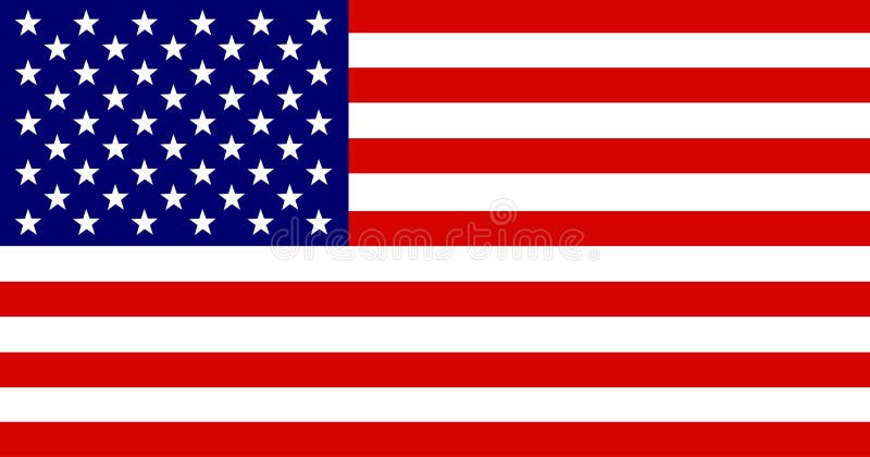 Bandiera americana illustrazione vettoriale Bandiera americana illustrazione vettoriale