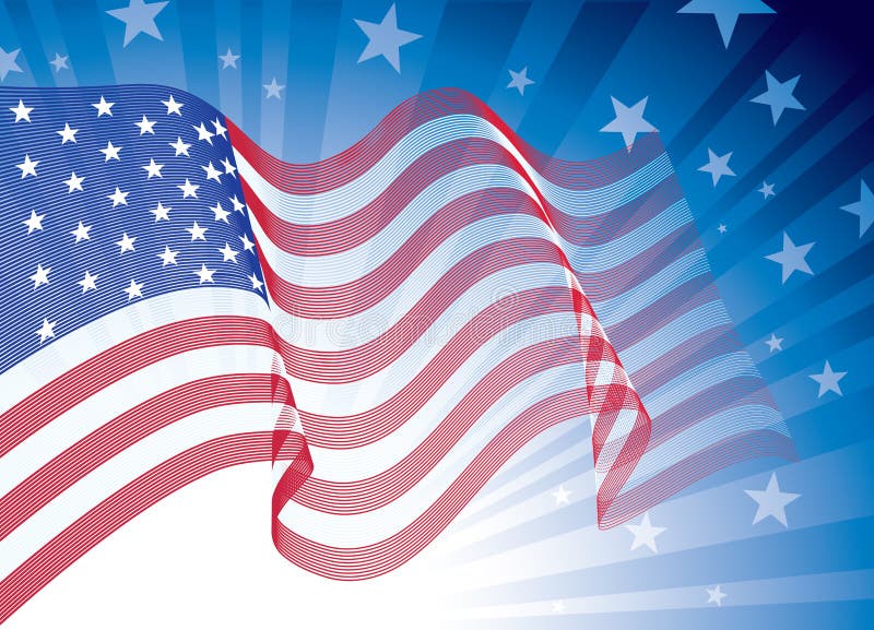 Bandiera americana illustrazione di stock Bandiera americana illustrazione di stock