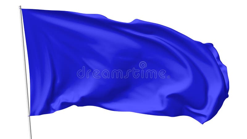 Bandiera blu sull'asta della bandiera