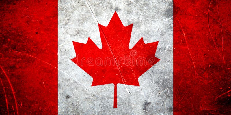 Bandiera canadese di lerciume